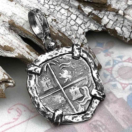 Atocha Era Buried Spanish Spanish 1 Reale Cob Piece of 8 Sterling Silver TORTUGA COLLECTION Pendant