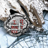 1755 Pirate Era Spanish 1 Reale "Piece of Eight" Sterling Silver TORTUGA COLLECTION Pendant