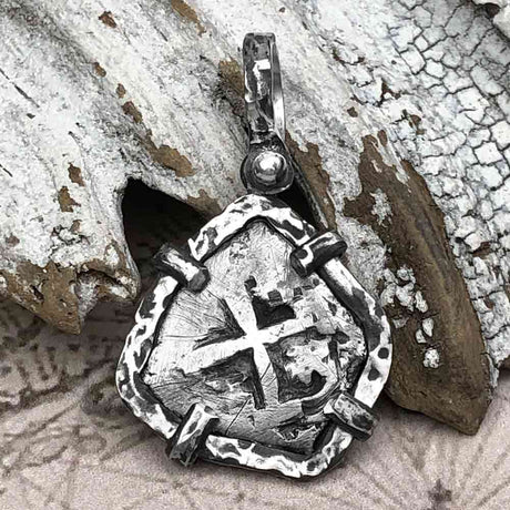 1756 Pirate Era Spanish 1 Reale "Piece of Eight" Sterling Silver TORTUGA COLLECTION Pendant