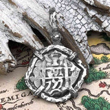 1757 Pirate Era Spanish 1 Reale "Piece of Eight" Sterling Silver TORTUGA COLLECTION Pendant