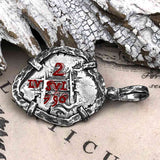 1750 Pirate Era Spanish 2 Reale "Piece of Eight" Sterling Silver TORTUGA COLLECTION Pendant
