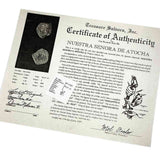 Mel Fisher Certificate of Authenticity for treasure salvaged from Nuestra Senora de Atocha