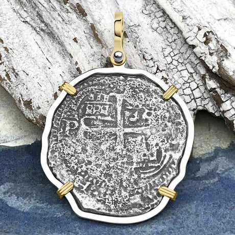 1678 Consolacion Shipwreck Pirate Era 8 Reale Cob Piece of 8 Sterling Silver Pendant
