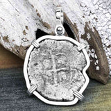 1659 Consolacion Shipwreck Pirate Era Spanish 1 Reale Piece of Eight Sterling Silver Pendant