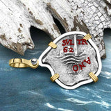1662 Consolacion Shipwreck Pirate Era Spanish 1 Reale Piece of Eight 14K Gold & Sterling Silver Pendant