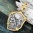 1673 Consolacion Shipwreck Pirate Era Spanish 1 Reale Piece of Eight 14K Gold Pendant