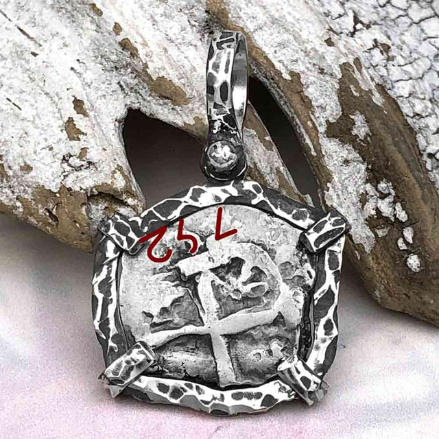 1752 Pirate Era Spanish 1 Reale "Piece of Eight" Sterling Silver TORTUGA COLLECTION Pendant