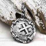 1767 Pirate Era Spanish 1 Reale "Piece of Eight" Sterling Silver TORTUGA COLLECTION Pendant