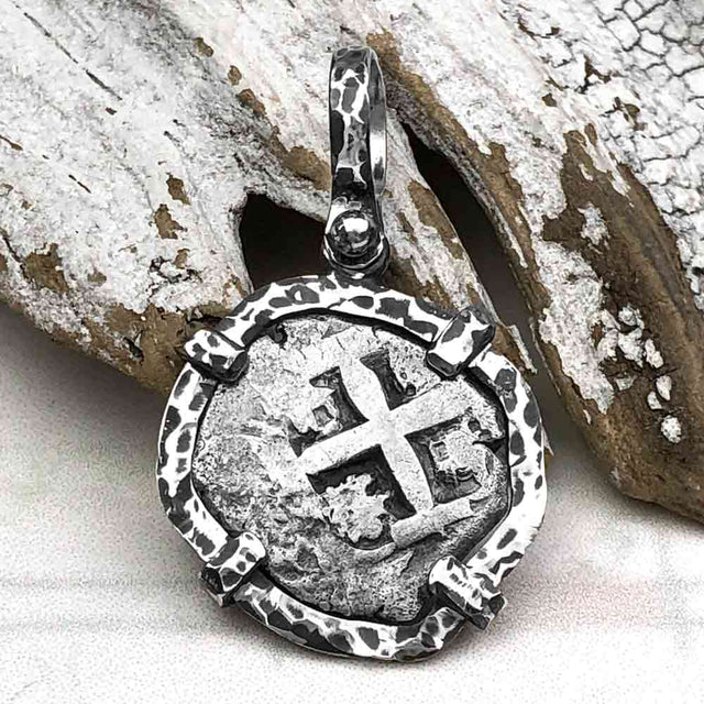 1767 Pirate Era Spanish 1 Reale "Piece of Eight" Sterling Silver TORTUGA COLLECTION Pendant