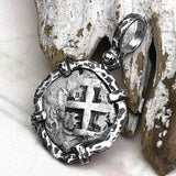 1767 Pirate Era Spanish 1 Reale "Piece of Eight" Sterling Silver TORTUGA COLLECTION Pendant