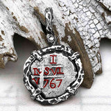 1767 Pirate Era Spanish 1 Reale "Piece of Eight" Sterling Silver TORTUGA COLLECTION Pendant
