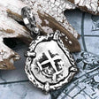 1755 Pirate Era Spanish 1 Reale "Piece of Eight" Sterling Silver TORTUGA COLLECTION Pendant