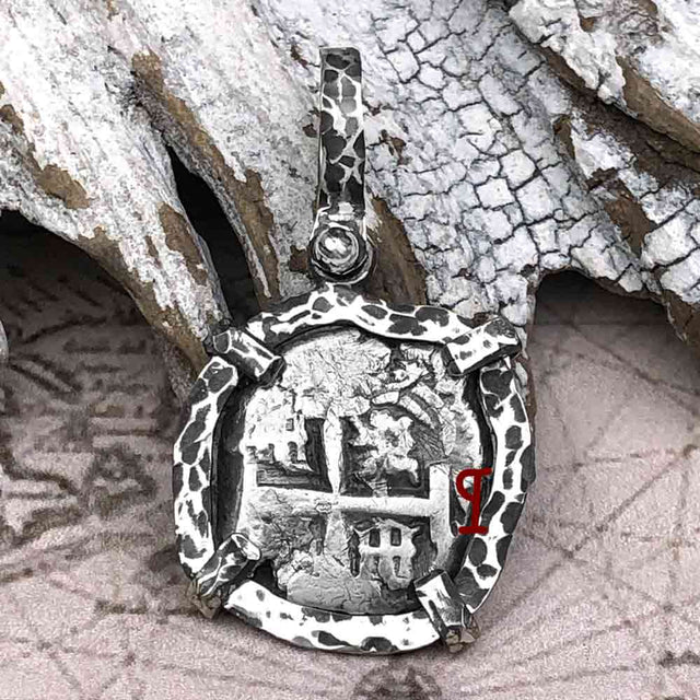 1747 Pirate Era Spanish 1 Reale "Piece of Eight" Sterling Silver TORTUGA COLLECTION Pendant
