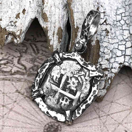 1747 Pirate Era Spanish 1 Reale "Piece of Eight" Sterling Silver TORTUGA COLLECTION Pendant