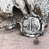 1747 Pirate Era Spanish 1 Reale "Piece of Eight" Sterling Silver TORTUGA COLLECTION Pendant