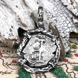 1747 Pirate Era Spanish 2 Reale "Piece of Eight" Sterling Silver TORTUGA COLLECTION Pendant