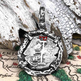 1747 Pirate Era Spanish 2 Reale "Piece of Eight" Sterling Silver TORTUGA COLLECTION Pendant