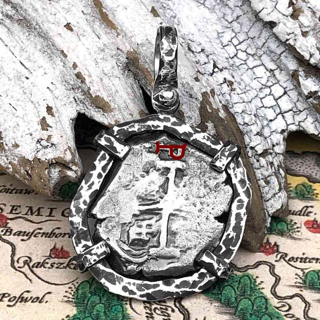 1747 Pirate Era Spanish 2 Reale "Piece of Eight" Sterling Silver TORTUGA COLLECTION Pendant