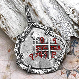 Pirate Era 1745 Spanish 8 Reale "Piece of Eight" Sterling Silver TORTUGA COLLECTION Pendant