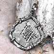 Pirate Era 1745 Spanish 8 Reale "Piece of Eight" Sterling Silver TORTUGA COLLECTION Pendant