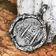 Pirate Era 1766 Spanish 8 Reale "Piece of Eight" Sterling Silver TORTUGA COLLECTION Pendant