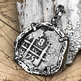 Pirate Era 1751 Spanish 8 Reale "Piece of Eight" Sterling Silver TORTUGA COLLECTION Pendant