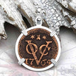 VOC - Dutch East India Company Shipwreck -1764 1 Duit Sterling Silver Pendant