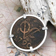 VOC - Dutch East India Company Shipwreck 1790 LARGE 2 Duit Sterling Silver Pendant