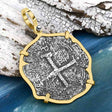 1679 Consolacion Shipwreck Pirate Era 8 Reale Cob Piece of 8 14K Gold Pendant