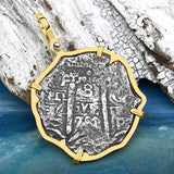 1679 Consolacion Shipwreck Pirate Era 8 Reale Cob Piece of 8 14K Gold Pendant