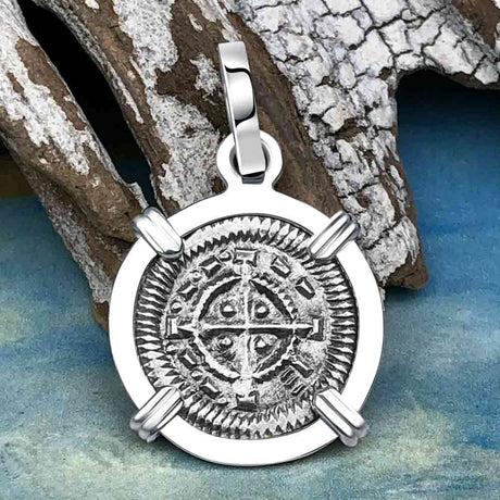 Medieval Hungary 1140 AD Cross of Faith & Perseverance Sterling Silver Pendant