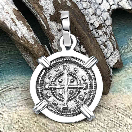 Medieval Hungary 1140 AD Cross of Faith & Perseverance Sterling Silver Pendant