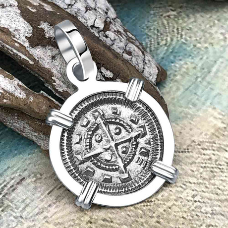 Medieval Hungary 1140 AD Cross of Faith & Perseverance Sterling Silver Pendant