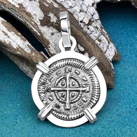 Medieval Hungary 1140 AD Cross of Faith & Perseverance Sterling Silver Pendant