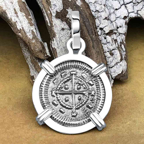 Medieval Hungary 1140 AD Cross of Faith & Perseverance Sterling Silver Pendant