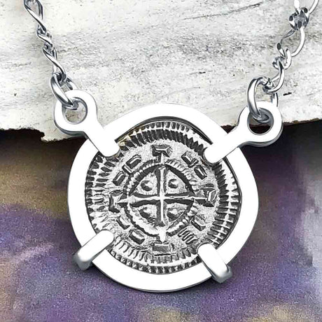 Medieval Hungary 1140 AD Cross of Faith & Perseverance Sterling Silver Necklace