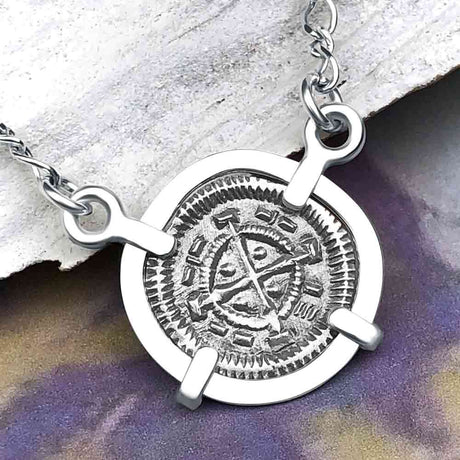 Medieval Hungary 1140 AD Cross of Faith & Perseverance Sterling Silver Necklace