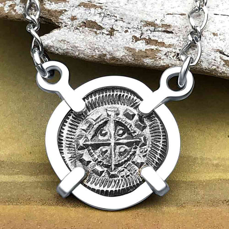 Medieval Hungary 1140 AD Cross of Faith & Perseverance Sterling Silver Necklace