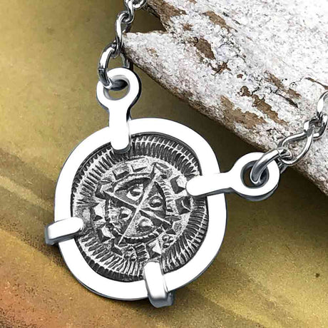 Medieval Hungary 1140 AD Cross of Faith & Perseverance Sterling Silver Necklace