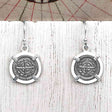 Medieval Hungary 1140 AD Cross of Faith & Perseverance Sterling Silver Earrings