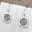 Medieval Hungary 1140 AD Cross of Faith & Perseverance Sterling Silver Earrings