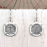 Medieval Hungary 1140 AD Cross of Faith & Perseverance Sterling Silver Earrings