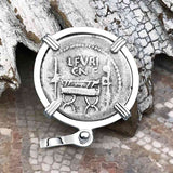 Roman Republic Silver Denarius 63 BC  Ceres the Goddess of Motherhood Sterling Silver Pendant