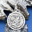 Roman Republic Silver Denarius Serratus 82 BC Jupiter & Victory Sterling Silver Pendant