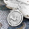 Roman Republic Silver Denarius 90 BC Pegasus Sterling Silver Pendant