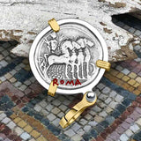 Roman Republic Silver Denarius 130 BC Jupiter and Roma 14K Gold and Sterling Silver Pendant