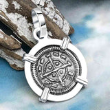 Medieval Hungary 1140 AD Cross of Faith & Perseverance Sterling Silver Pendant