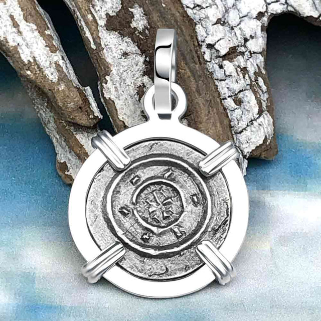 Medieval Hungary 1140 AD Cross of Faith & Perseverance Sterling Silver Pendant