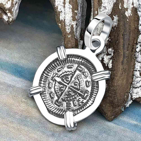 Medieval Hungary 1140 AD Cross of Faith & Perseverance Sterling Silver Pendant