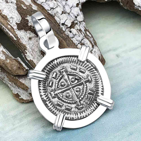 Medieval Hungary 1140 AD Cross of Faith & Perseverance Sterling Silver Pendant